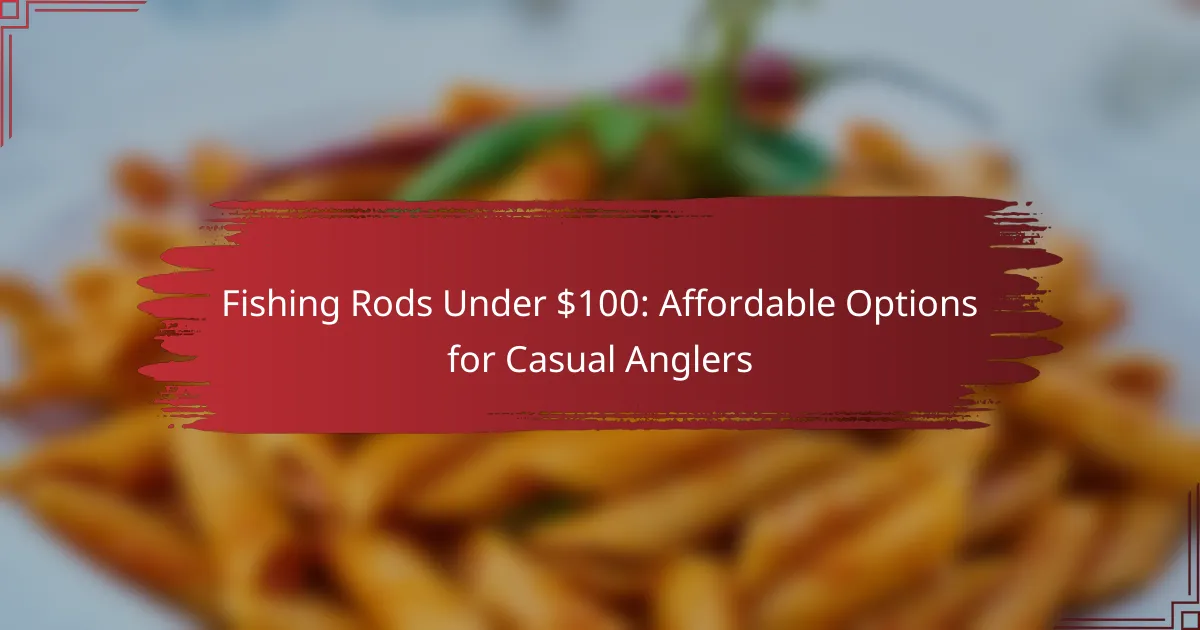 Fishing Rods Under $100: Affordable Options for Casual Anglers